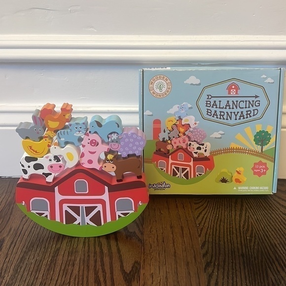 Balance Wooden Barnyard Playset Game - Picture 2 of 12